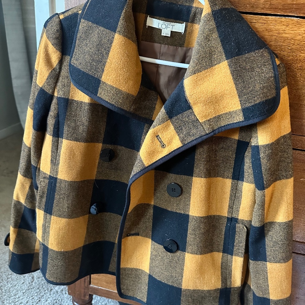 Cropped Plaid Loft Jacket